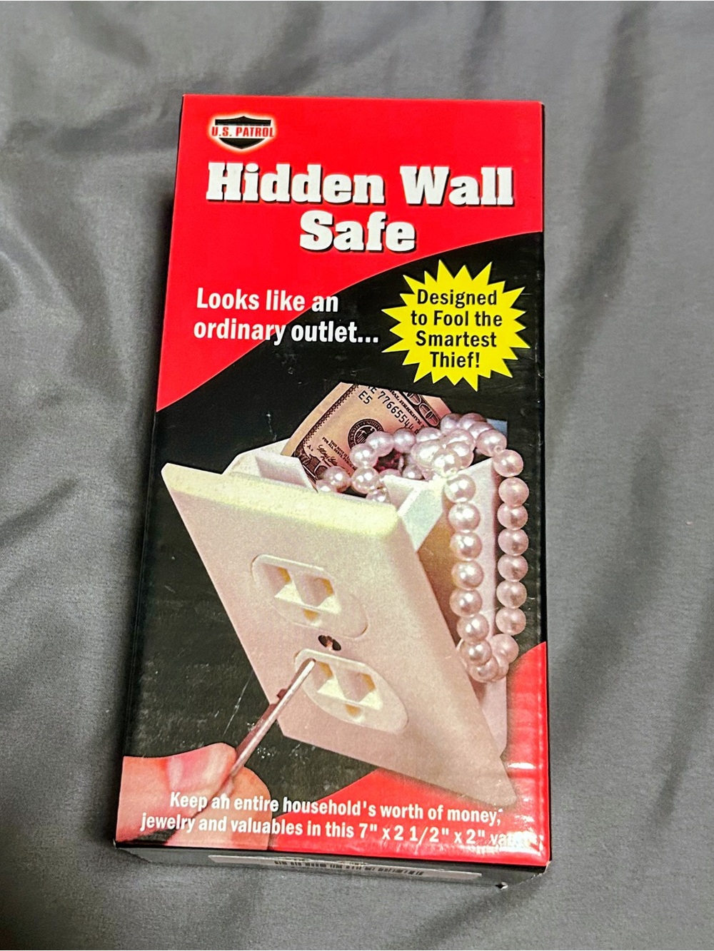 Hidden Wall Safe - White Outlet Concealment